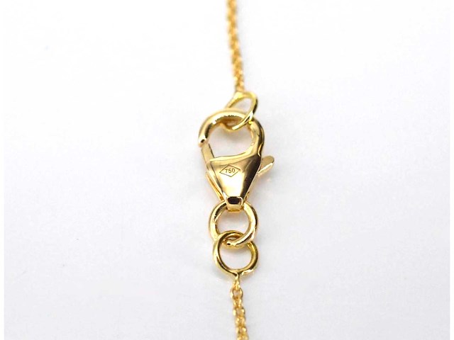 Gouden armband met diamanten bedel - afbeelding 4 van  5