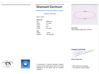 Gouden armband met diamanten hartje 0.10 carat - afbeelding 3 van  7