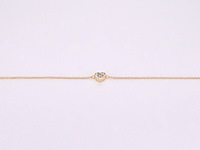 Gouden armband met diamanten hartje 0.10 carat - afbeelding 5 van  8