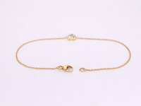 Gouden armband met diamanten hartje 0.10 carat - afbeelding 4 van  8