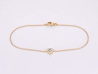 Gouden armband met diamanten hartje 0.10 carat