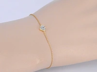 Gouden armband met diamanten hartje 0.10 carat - afbeelding 2 van  6