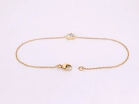 Gouden armband met diamanten hartje 0.10 carat - afbeelding 4 van  6