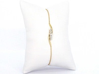 Gouden armband met diamanten rijzet - afbeelding 10 van  10