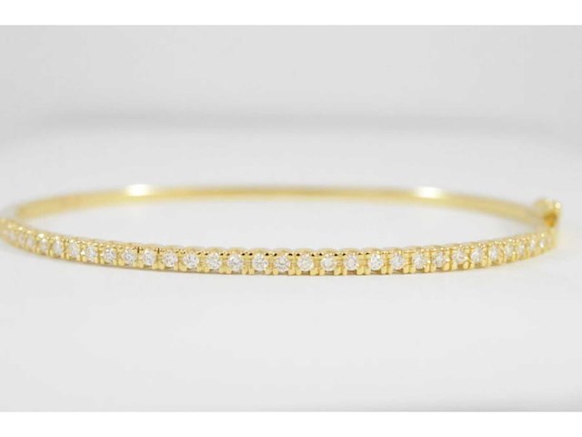 Gouden armband met diamanten - afbeelding 1 van  5