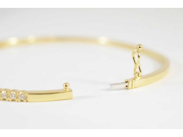 Gouden armband met diamanten - afbeelding 5 van  5