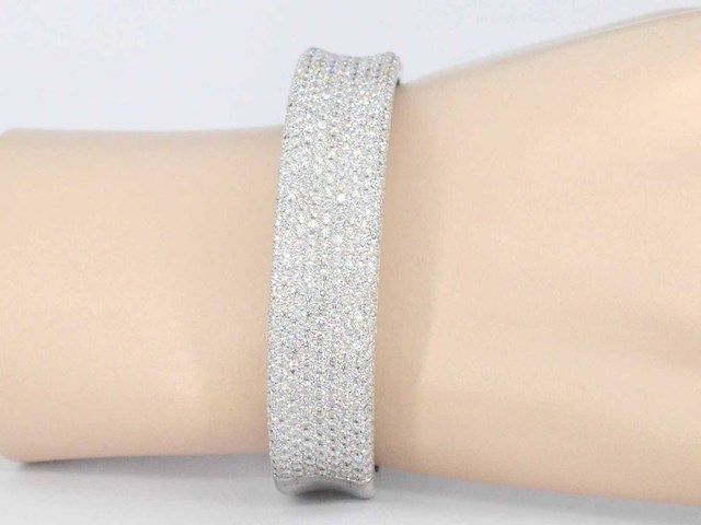 Gouden armband met diamanten - afbeelding 2 van  7
