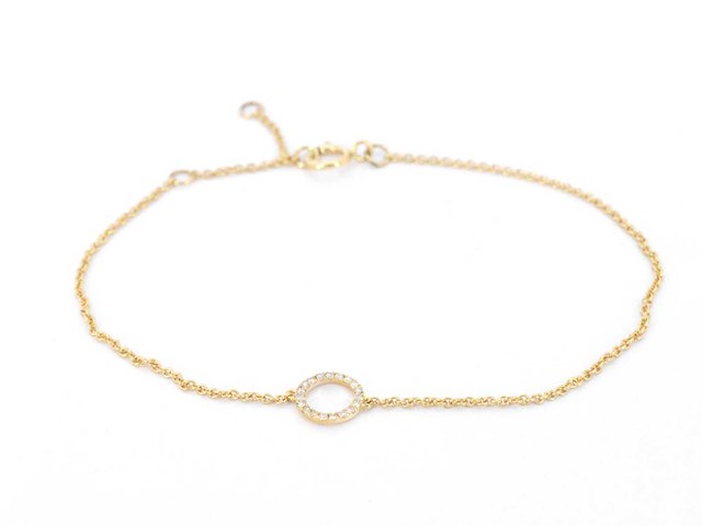 Gouden armband met diamanten - afbeelding 1 van  7