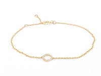Gouden armband met diamanten - afbeelding 1 van  7