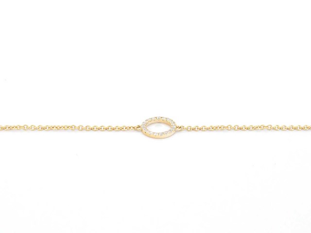 Gouden armband met diamanten - afbeelding 6 van  7