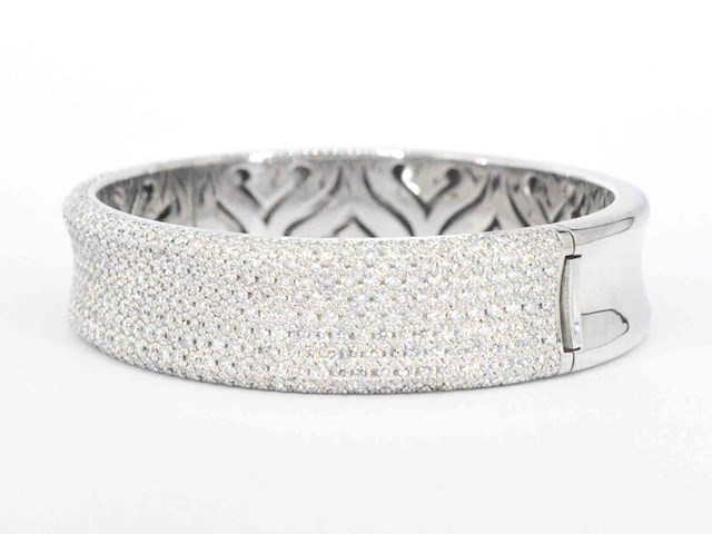 Gouden armband met diamanten - afbeelding 3 van  8