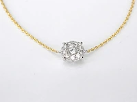 Gouden armband met een diamanten bedel - afbeelding 3 van  6