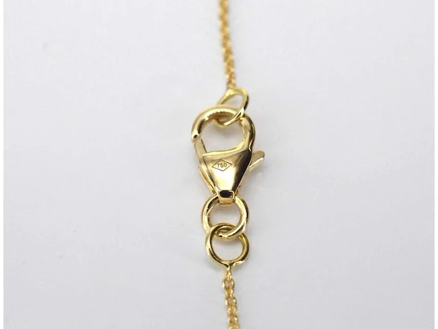 Gouden armband met een diamanten bedel - afbeelding 4 van  6