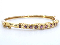 Gouden armband met natuurlijke diamanten en robijnen (gecertificeerd) - afbeelding 6 van  12