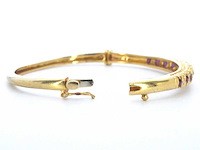 Gouden armband met natuurlijke diamanten en robijnen (gecertificeerd) - afbeelding 9 van  12