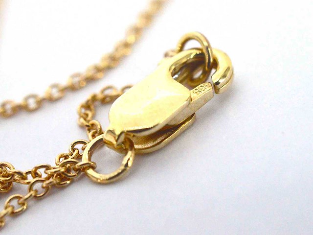 Gouden armband met rij diamanten - afbeelding 9 van  10