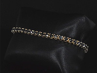 Gouden armband met zwarte briljant diamanten 16.00 carat - afbeelding 4 van  6