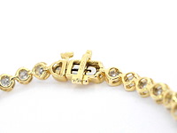 Gouden armband vol gezet met diamanten - afbeelding 8 van  8