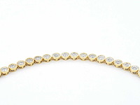 Gouden armband volledig bezet met diamanten - afbeelding 7 van  8