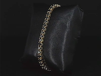 Gouden armband zwarte diamant 15.00 ct - afbeelding 5 van  10