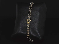 Gouden armband zwarte diamant 15.00 ct - afbeelding 6 van  10