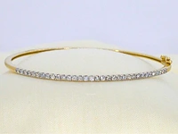 Gouden bangle armband briljant