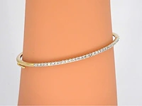 Gouden bangle armband briljant - afbeelding 2 van  9