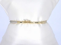 Gouden bangle armband briljant - afbeelding 7 van  9
