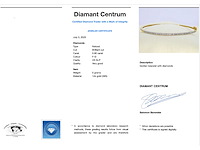 Gouden bangle armband met natuurlijke briljant geslepen diamanten - afbeelding 3 van  9