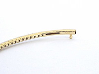 Gouden bangle armband met natuurlijke briljant geslepen diamanten - afbeelding 9 van  9