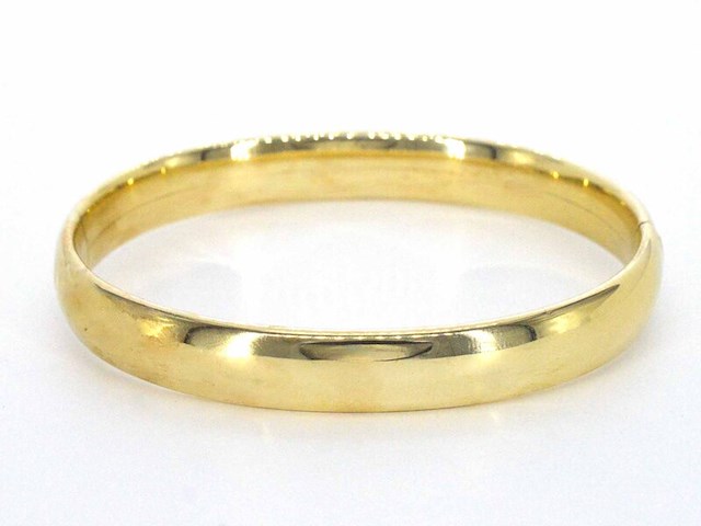Gouden bangle armband - afbeelding 1 van  6