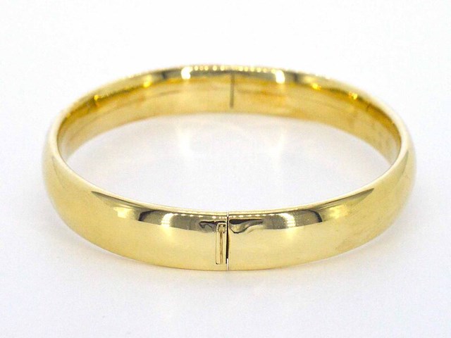 Gouden bangle armband - afbeelding 4 van  6