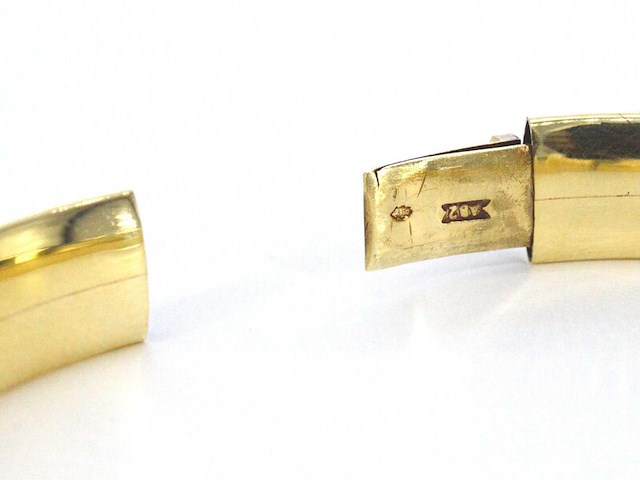 Gouden bangle armband - afbeelding 6 van  6