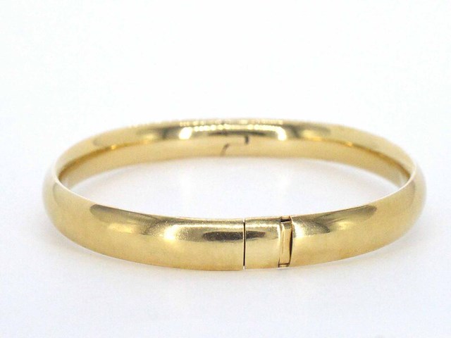 Gouden bangle armband - afbeelding 4 van  8