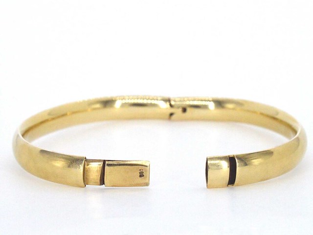 Gouden bangle armband - afbeelding 5 van  8