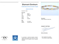 Gouden bicolour armband met briljant geslepen diamant - afbeelding 3 van  7