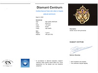 Gouden broche met amethist - afbeelding 3 van  5