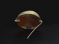 Gouden broche met camee - afbeelding 5 van  5