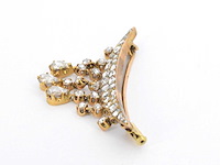 Gouden broche met diamanten - afbeelding 4 van  6