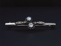 Gouden broche met diamanten - afbeelding 1 van  8