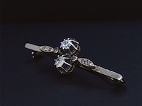 Gouden broche met diamanten - afbeelding 3 van  8