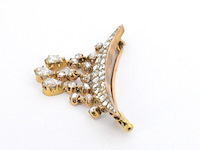 Gouden broche met diamanten - afbeelding 3 van  7
