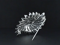 Gouden broche met diamanten - afbeelding 3 van  6