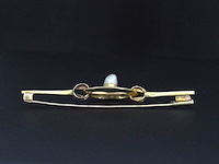 Gouden broche met orient parel - afbeelding 4 van  5