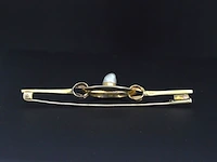 Gouden broche met orient parel - afbeelding 4 van  5