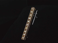 Gouden broche met parels - afbeelding 4 van  7
