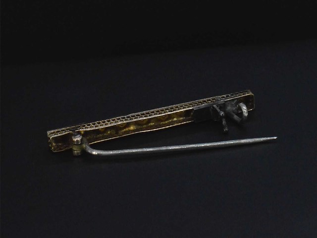 Gouden broche met parels - afbeelding 7 van  7