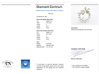 Gouden broche of hanger met diamanten - afbeelding 6 van  6