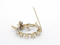 Gouden broche of hanger met diamanten - afbeelding 4 van  6