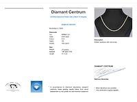 Gouden collier met 107 briljant diamanten - afbeelding 3 van  8